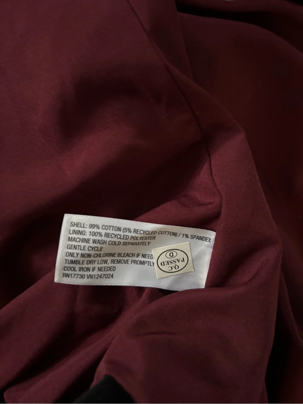 Goodfellow & Co Black Suede Sport Coat with Burgundy Lining